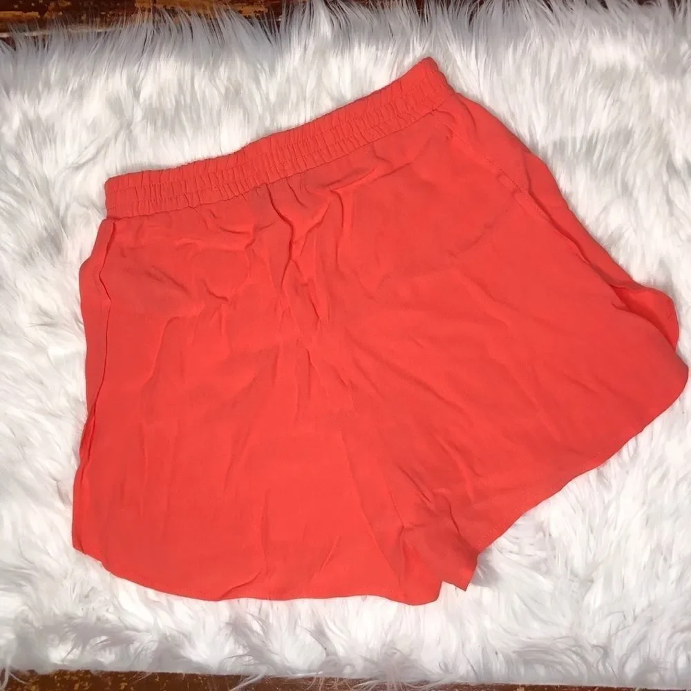 Good Luck Gem pull on shorts coral orange szS